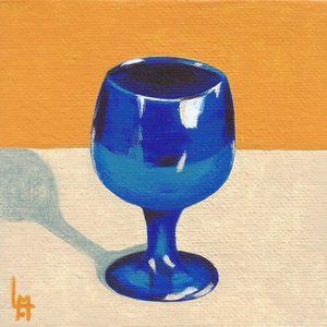 Acrylic Painting - Blue Chalice